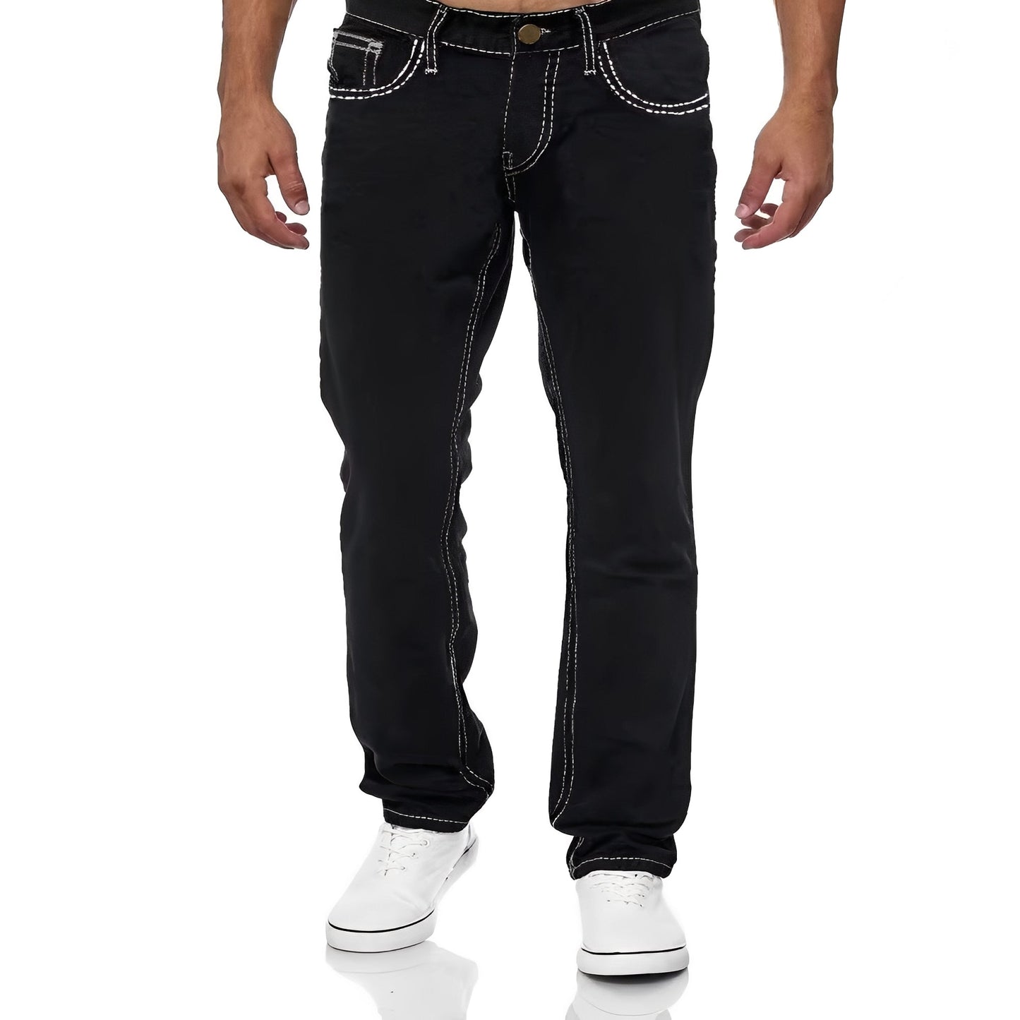 Stefan - Weite gerade Jeans mit Stretch für Männer