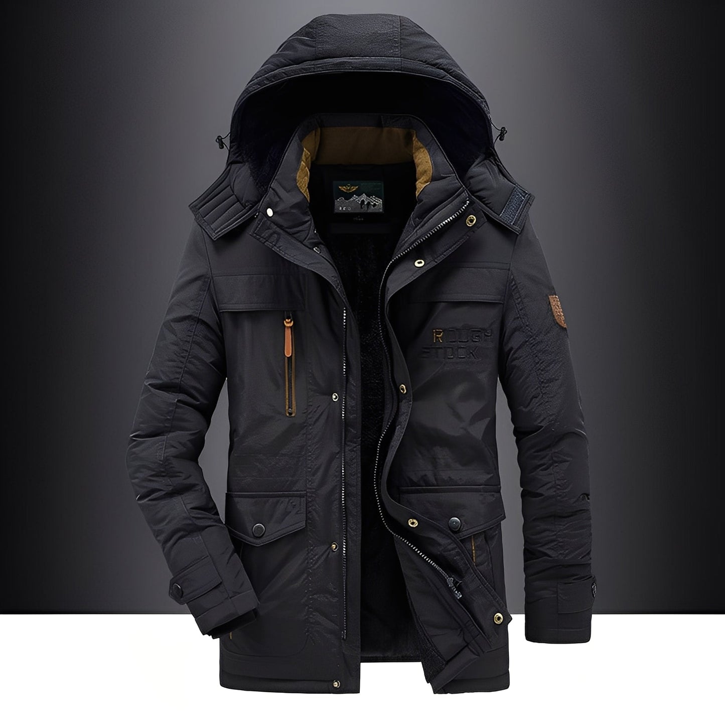 Roydon - Wintermantel für Herren mit Plüsch und Taschen, warm und komfortabel