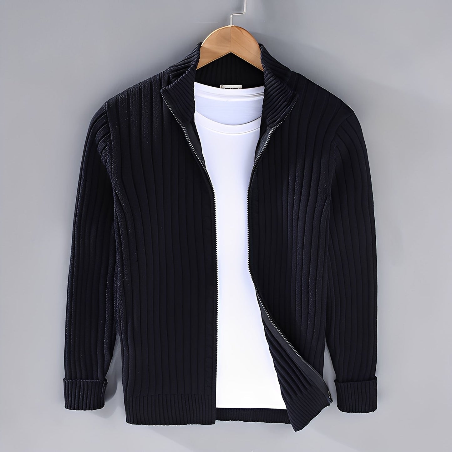 Jacquy - Zeitgemäßer Herren-Strickcardigan
