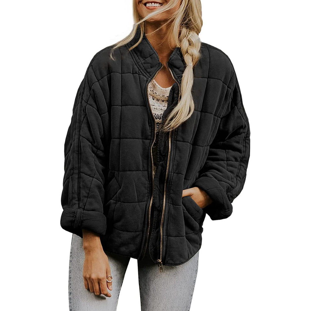 Jordana - Weit geschnittene Daunenjacke mit Taschen für Damen