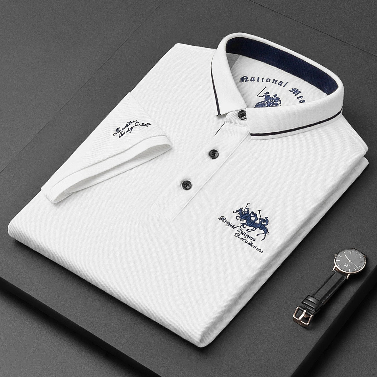 Miles - Polo mit Stickerei