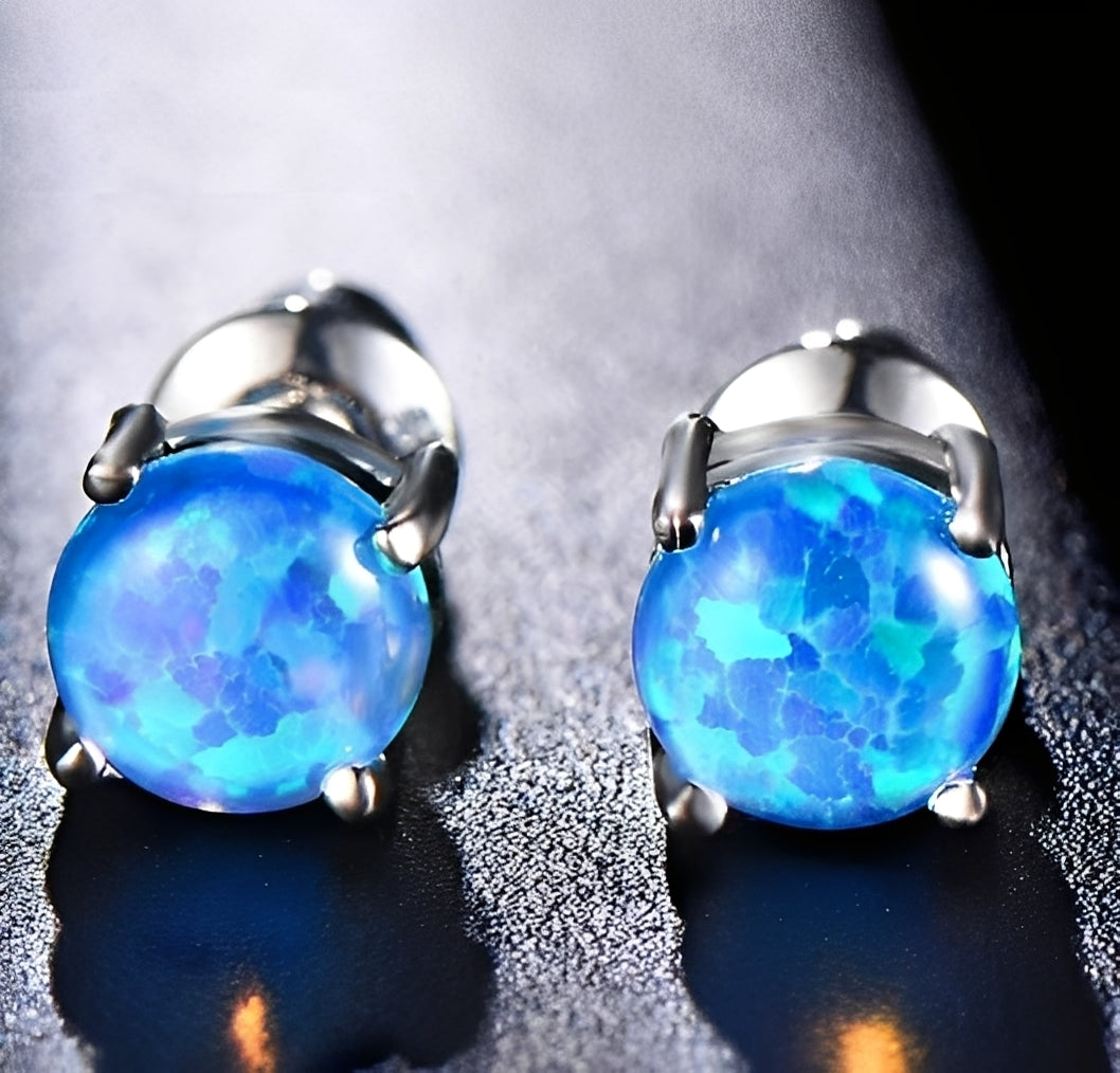 Camille – Elegante Perlenohren in Opal