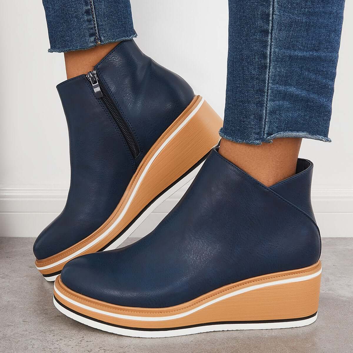 Nikkole - Stylische Damenstiefel mit Reißverschluss