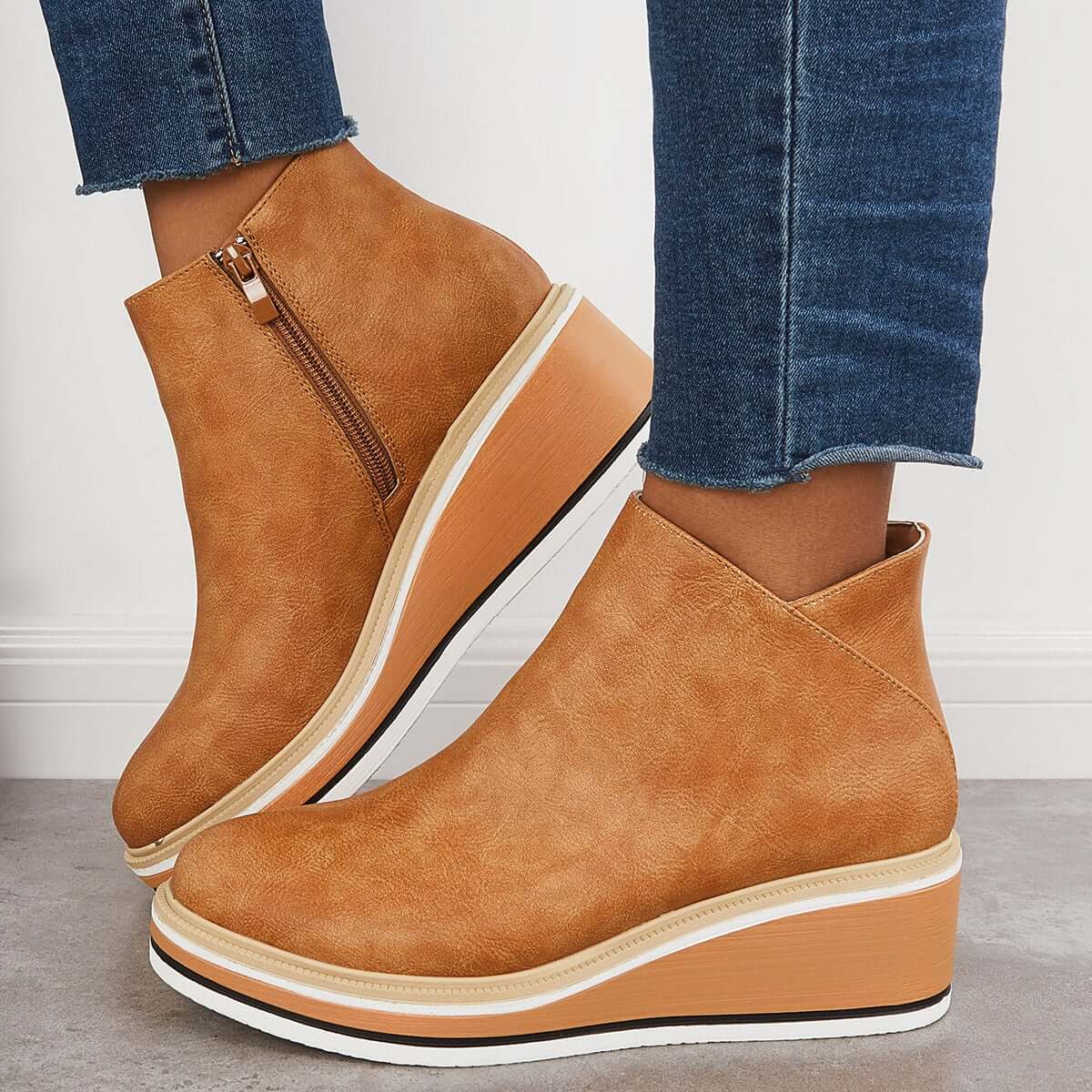 Nikkole - Stylische Damenstiefel mit Reißverschluss