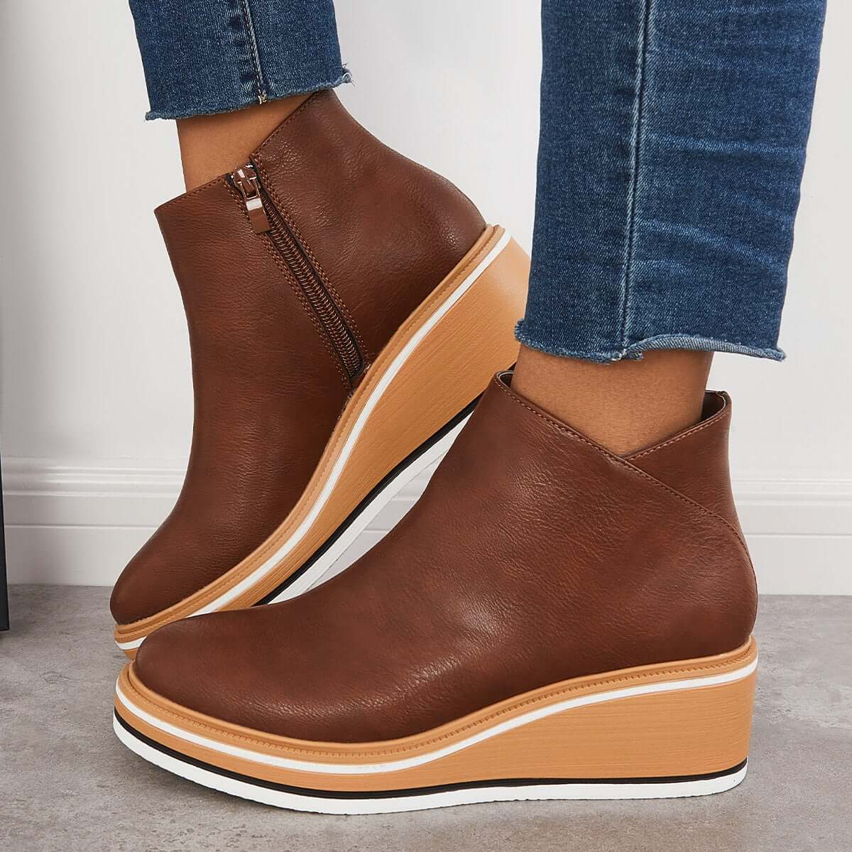 Nikkole - Stylische Damenstiefel mit Reißverschluss