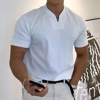 Jason - Kurzärmeliges Business-Fitness-Hemd für Herren