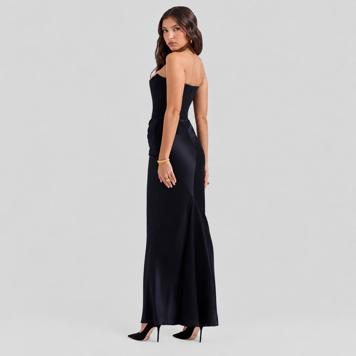 Elisabeth – Schickes Maxikleid mit freiem Schulterbereich für Damen