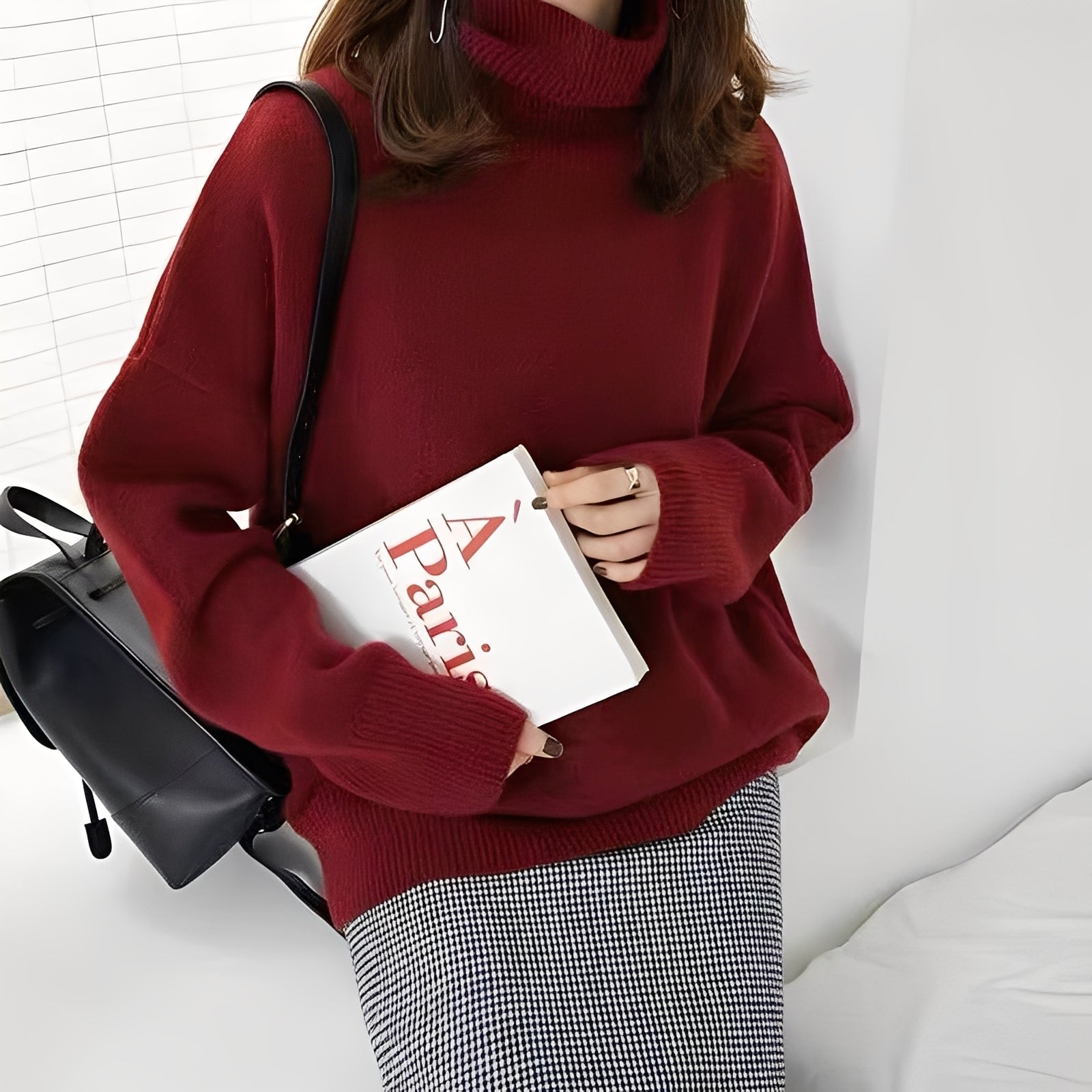 Clementine - Damenpullover mit bequemen Rollkragen