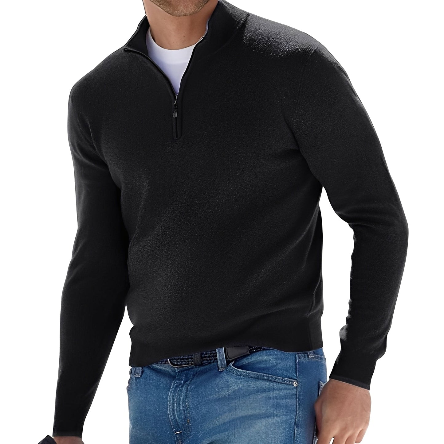 Eliott – Herrenpullover mit Reißverschluss und modernem Design