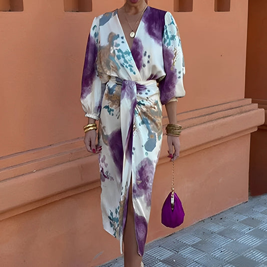 Sienna - Schickes Midi-Kleid mit Ausschnitt für Damen