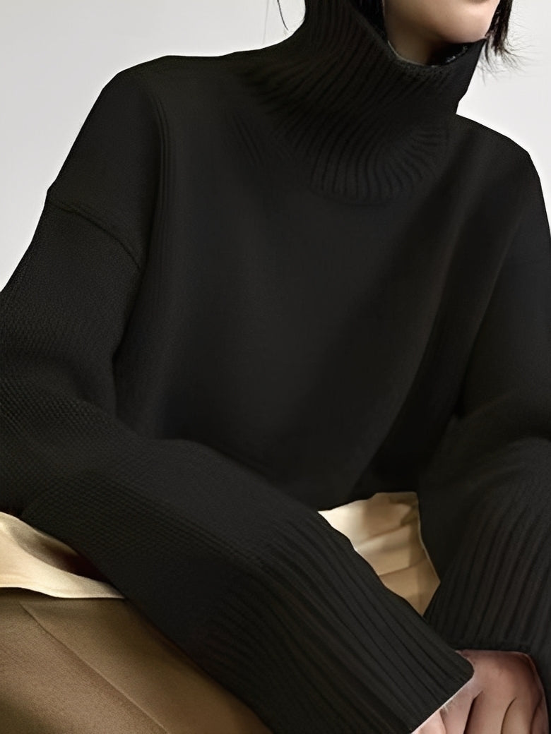 Gloria - Damen-Rollkragenpullover aus feiner Wolle