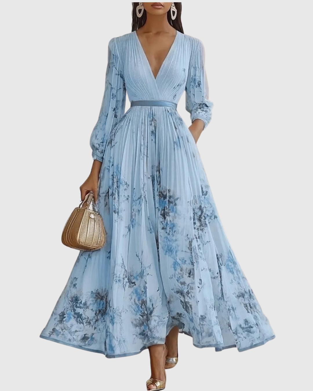 Adeline – Fließendes Maxikleid mit eleganten Falten