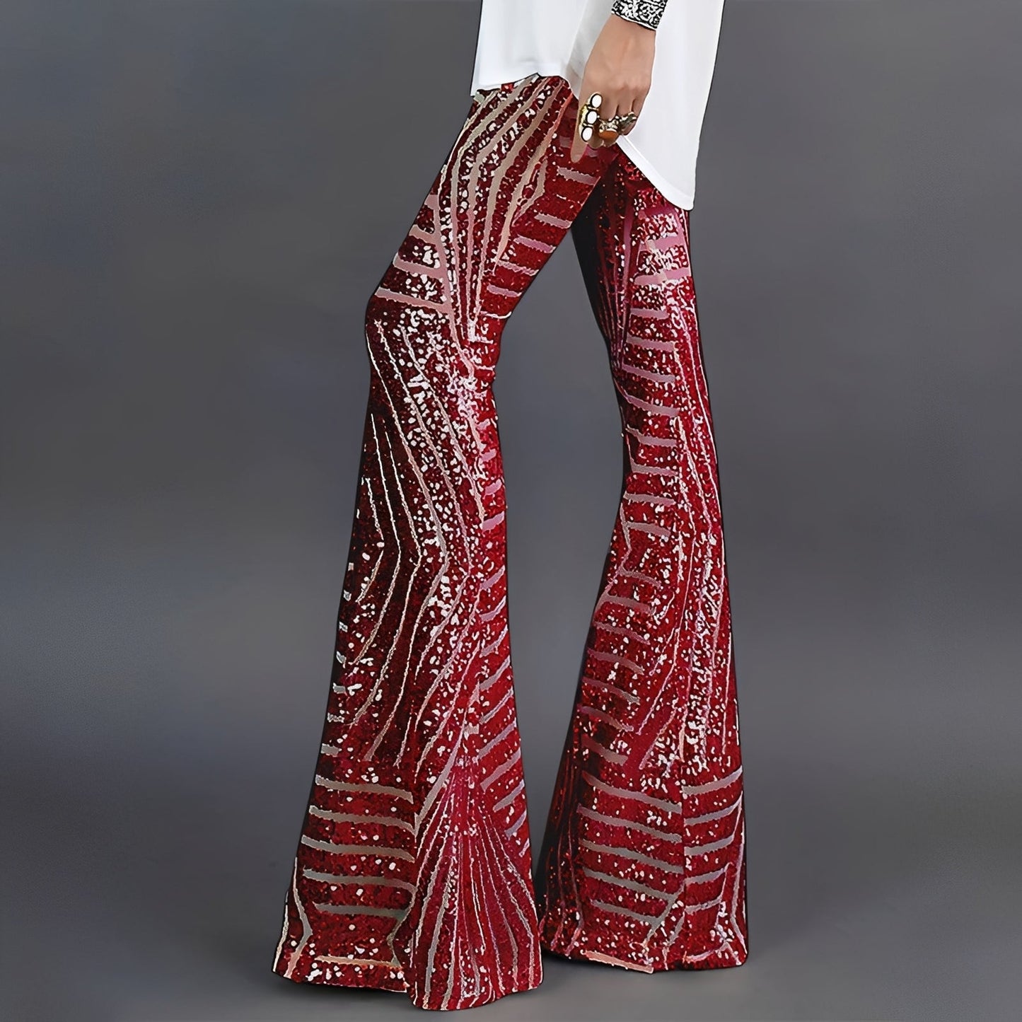 Charlita - Damenhose mit eleganten Pailletten