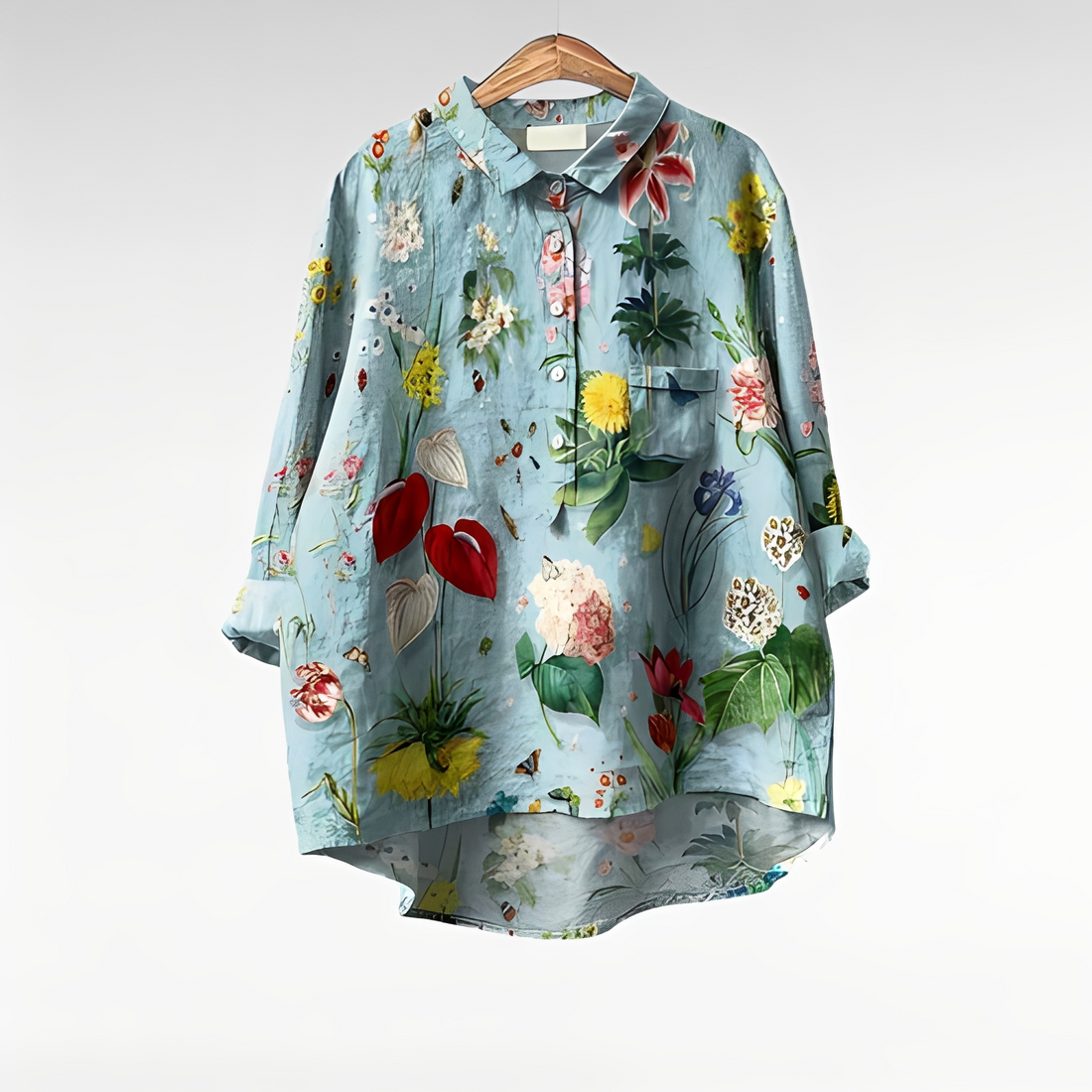 Nathasia - Modische Vintage-Bluse für Damen