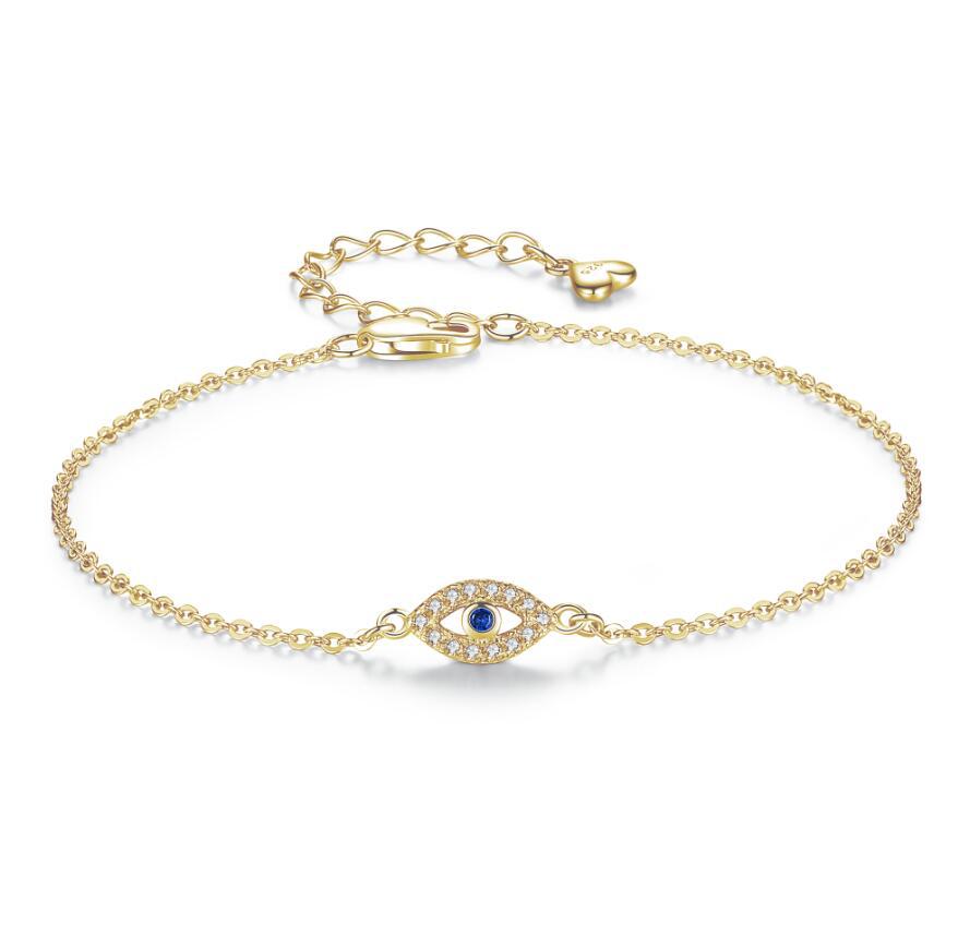 Armband aus Gliedern mit Evil Eye - Armband aus Gliedern mit Anhänger von Evil Eye