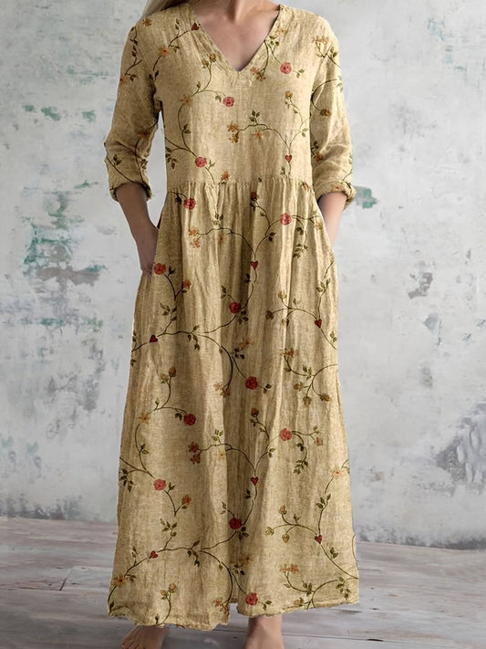 Eleanor - Fließendes Damen-Blumenkleid