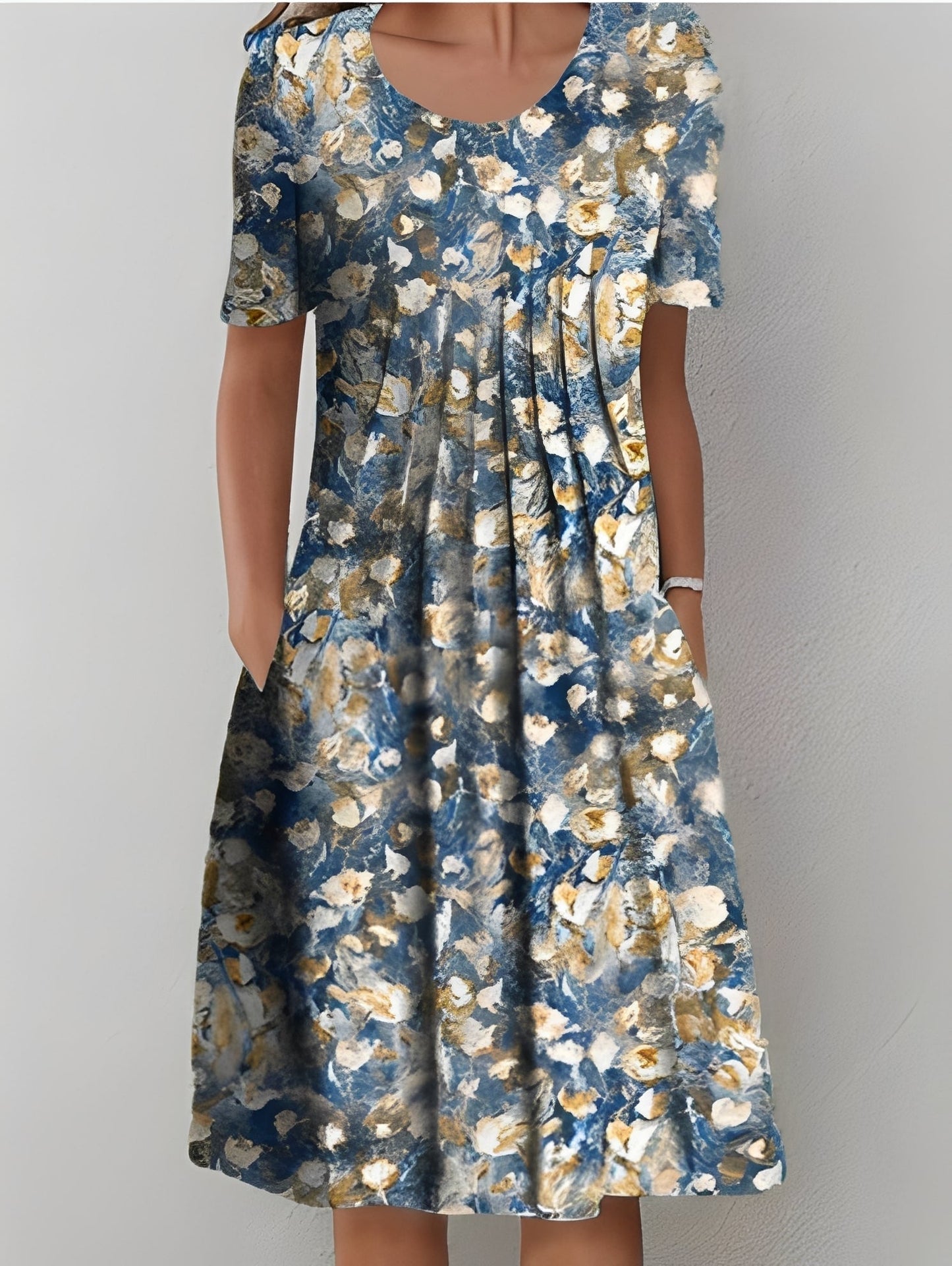 Jodie - Elegantes bedrucktes Kleid für Frauen