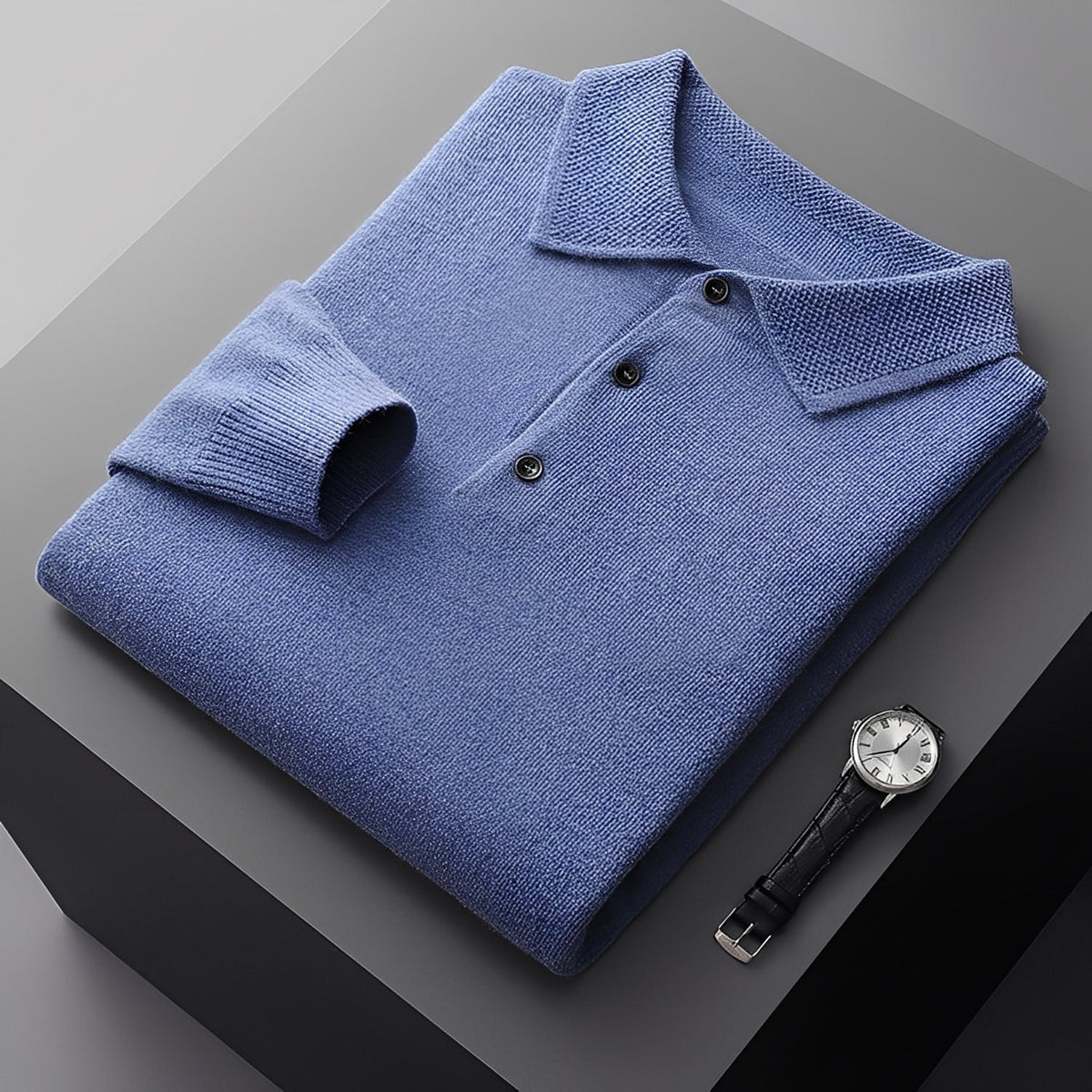 Romilly - Schicker Herrenpullover mit Polokragen