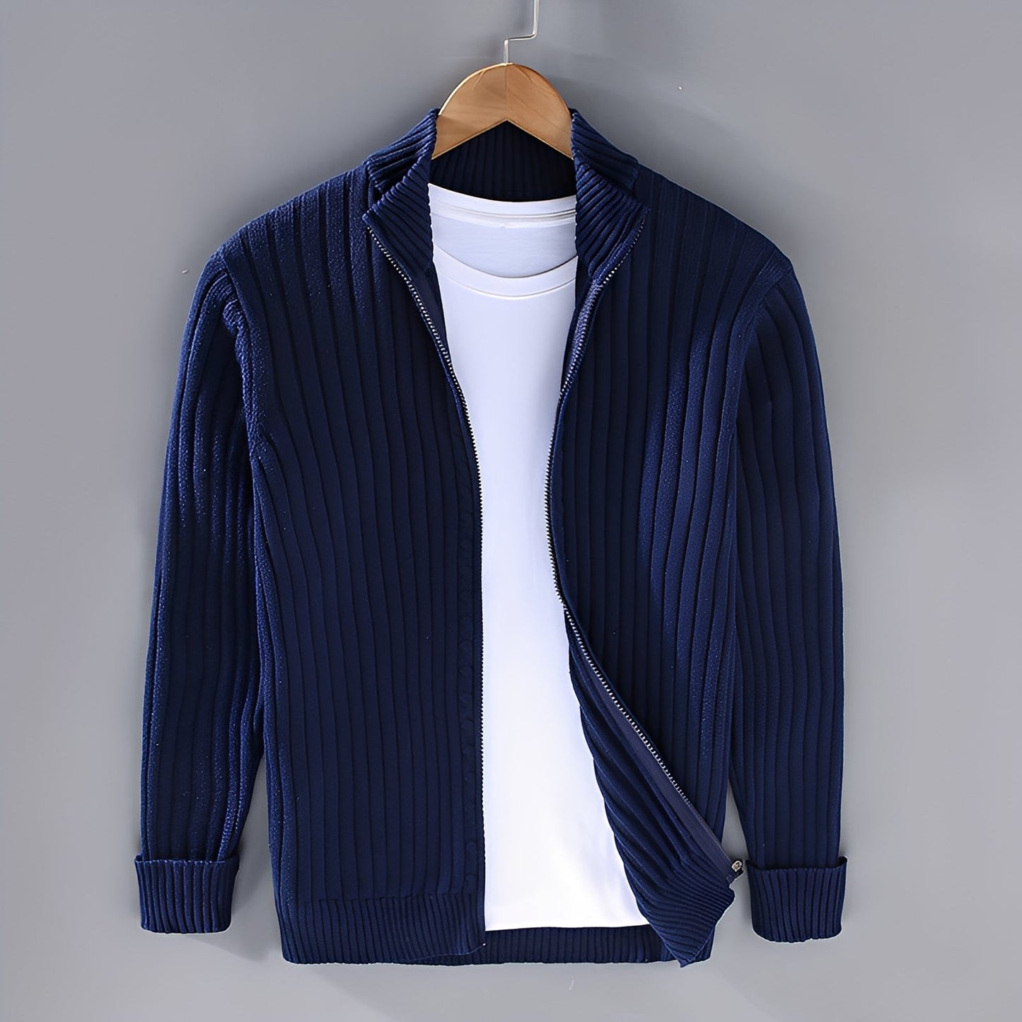 Jacquy - Zeitgemäßer Herren-Strickcardigan