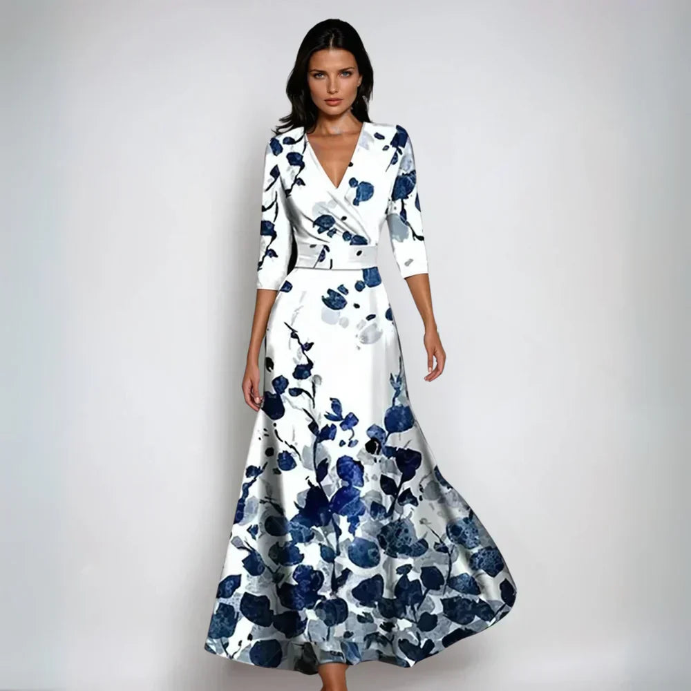 Lindsey – Stilvolles Wickelkleid mit Blumenmuster
