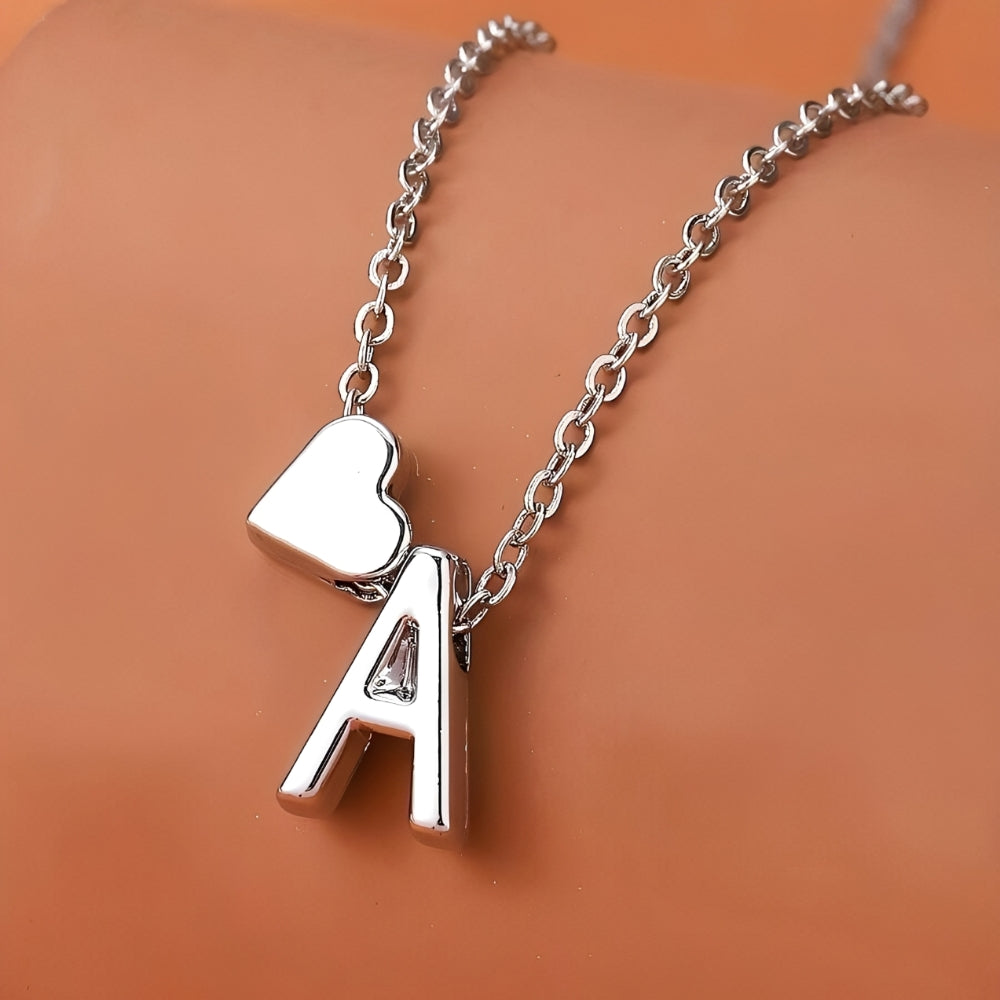 Schmuckset mit Herzinitial - Schmuckset Initial Love