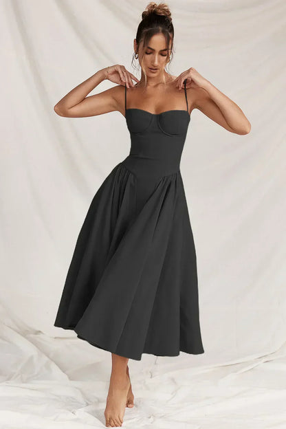 Jutte - Ärmelloses Midi-Kleid für Damen
