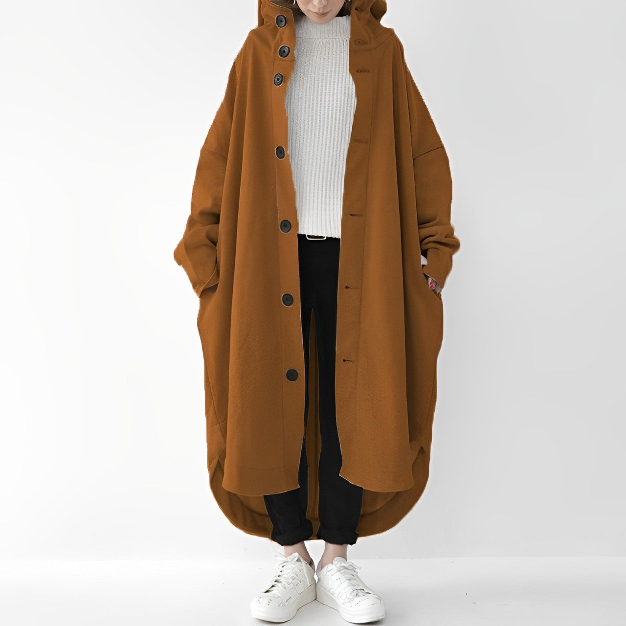 Cailyn - Langer, bequemer Trenchcoat