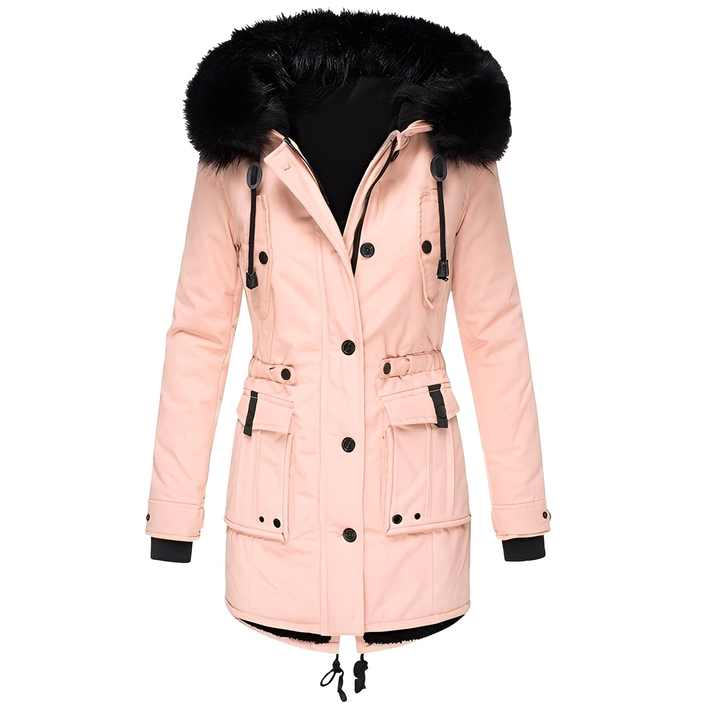 Elsie - Damen-Hoodie-Mantel mit Fleecefutter für warme Tage