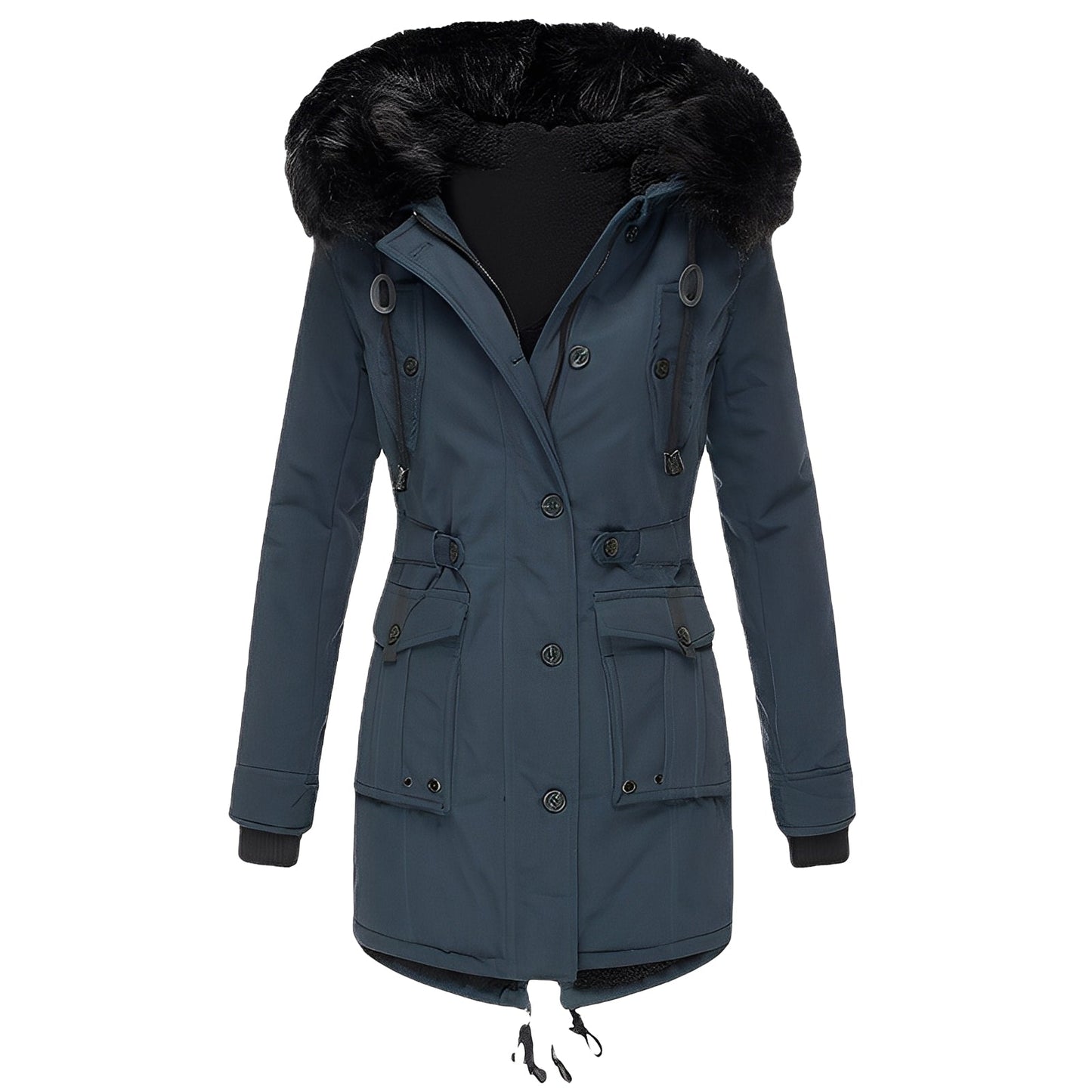 Elsie - Damen-Hoodie-Mantel mit Fleecefutter für warme Tage