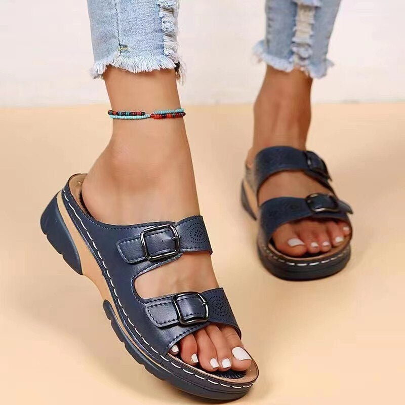 Orthoflex - Orthopädische Sandalen mit zwei Schnallen