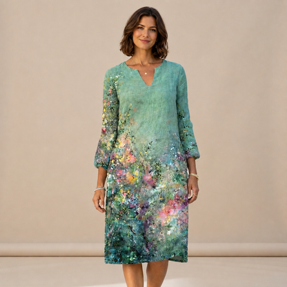 Ninna - Schickes und anschmiegsames Kleid mit V-Ausschnitt