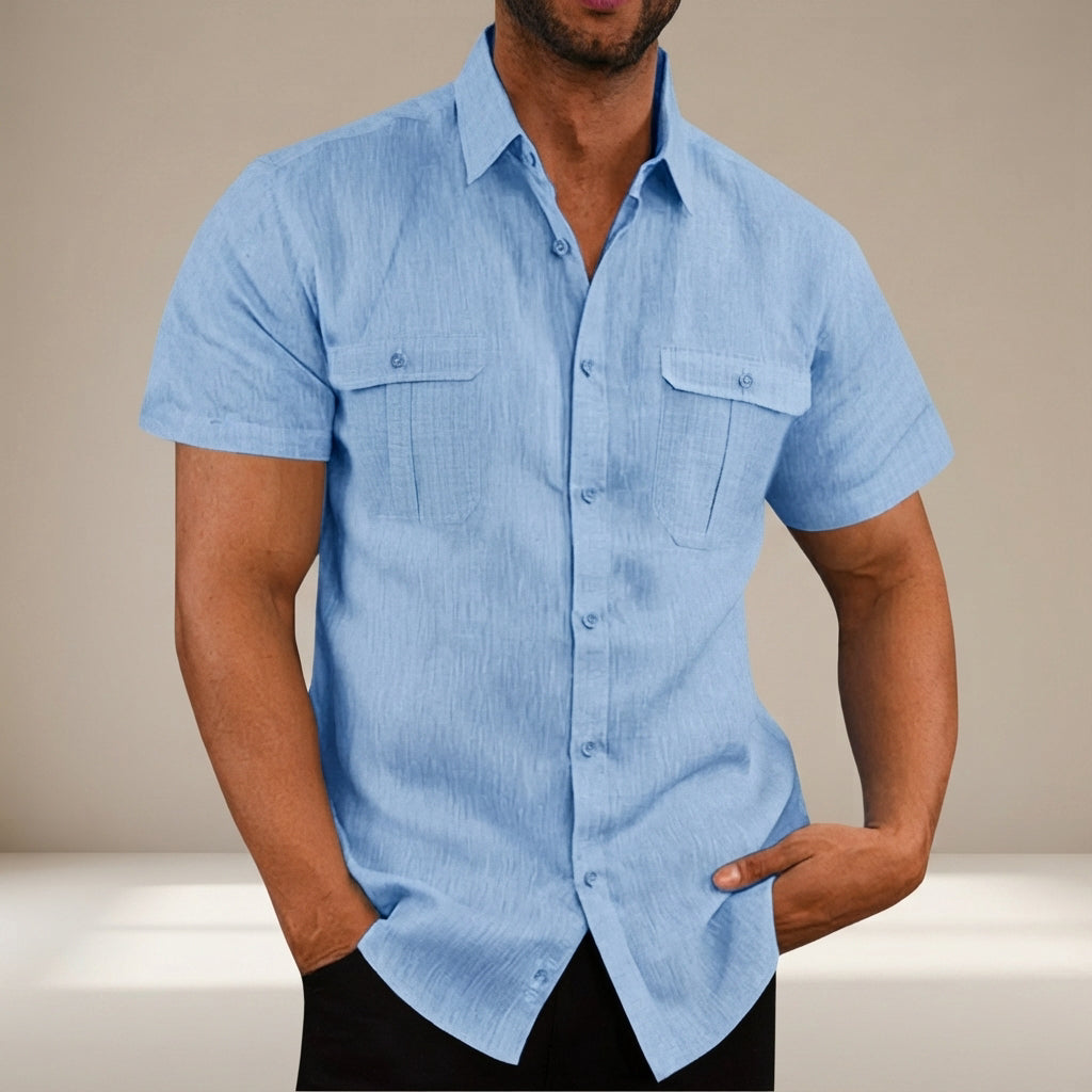 Lewys - Komfortables Button-Down-Poloshirt