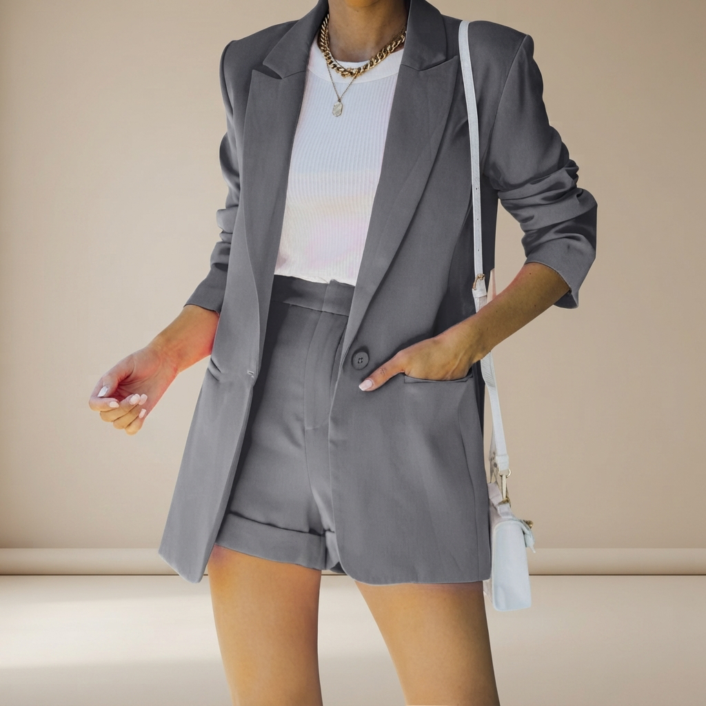Geraldine - Elegantes Shorts-Anzug-Set