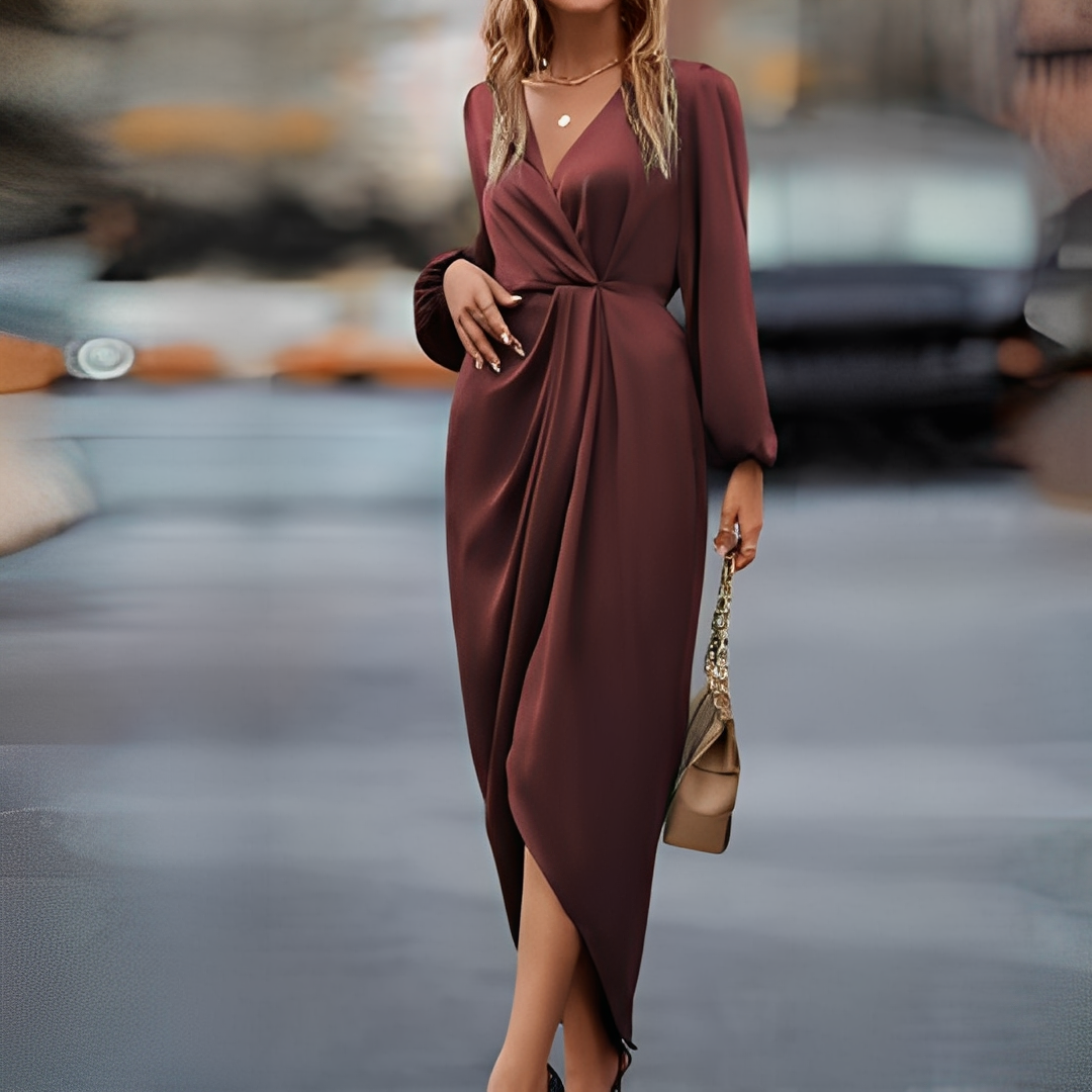 Camélian - Stilvolles Kleid mit langen Ärmeln für Damen