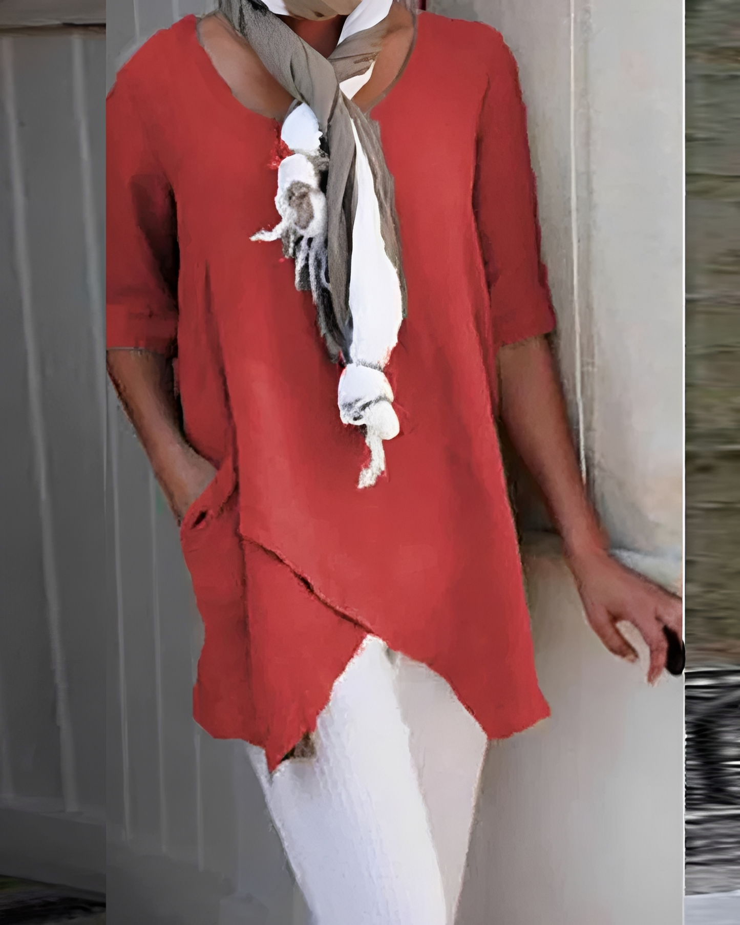 Marcia - Elegantes Shirt mit Rundhals