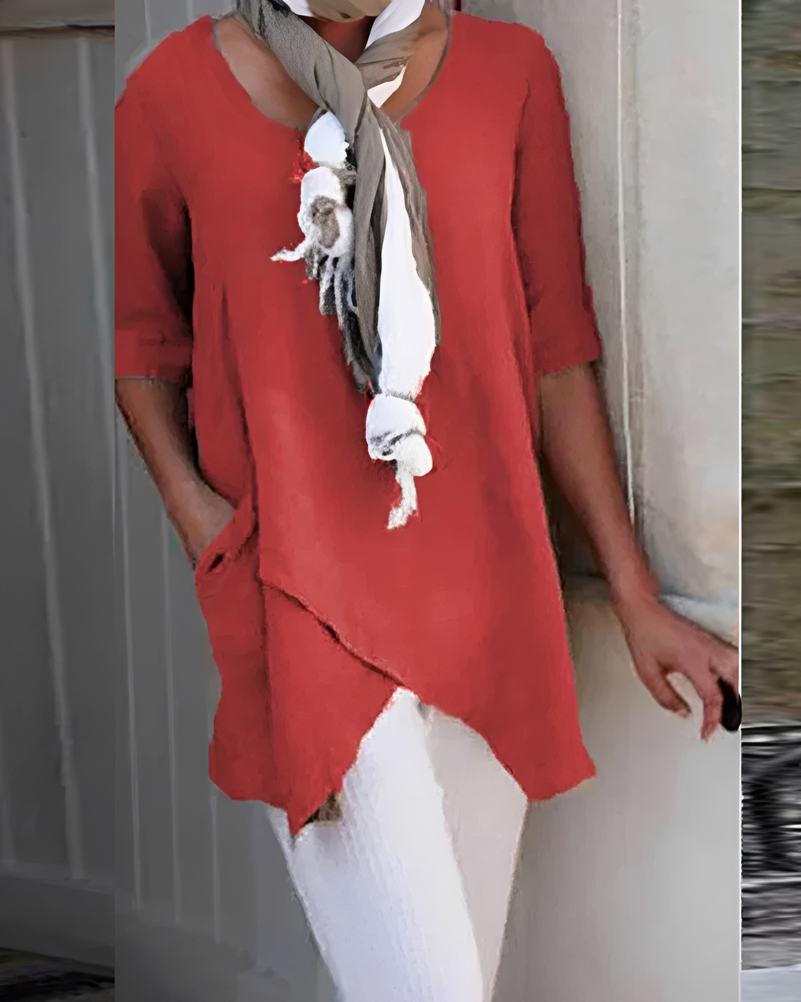 Marcia - Elegantes Shirt mit Rundhals
