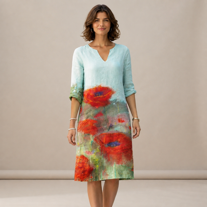 Ninna - Schickes und anschmiegsames Kleid mit V-Ausschnitt