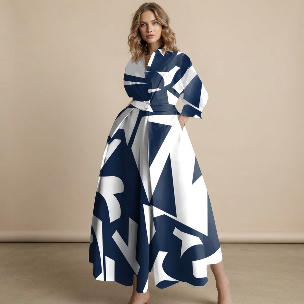 Laverne - Schickes, locker geschnittenes Midikleid
