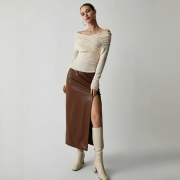 Yasmin - Elegantes schulterfreies Oberteil