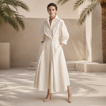 Laverne - Schickes, locker geschnittenes Midikleid