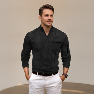 Andrey - Stilvolles Halb-Reißverschluss-Shirt