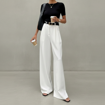 Marlene - Elegante Hose mit weitem Bein