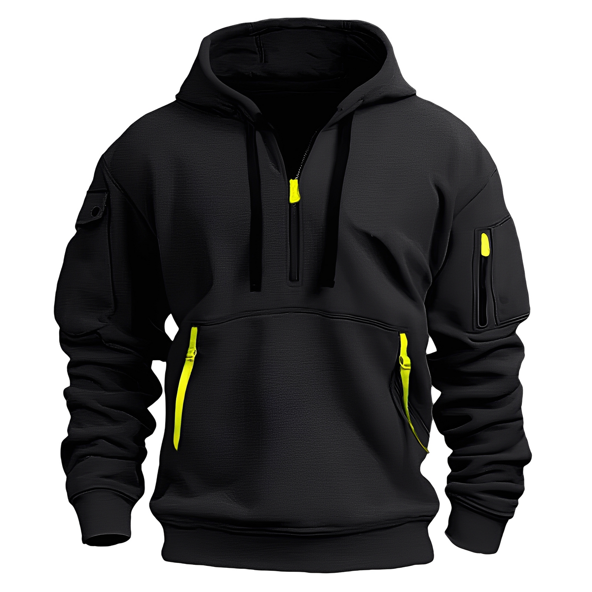Paxton - Komfortable Hoodie-Jacke mit halbem Reißverschluss