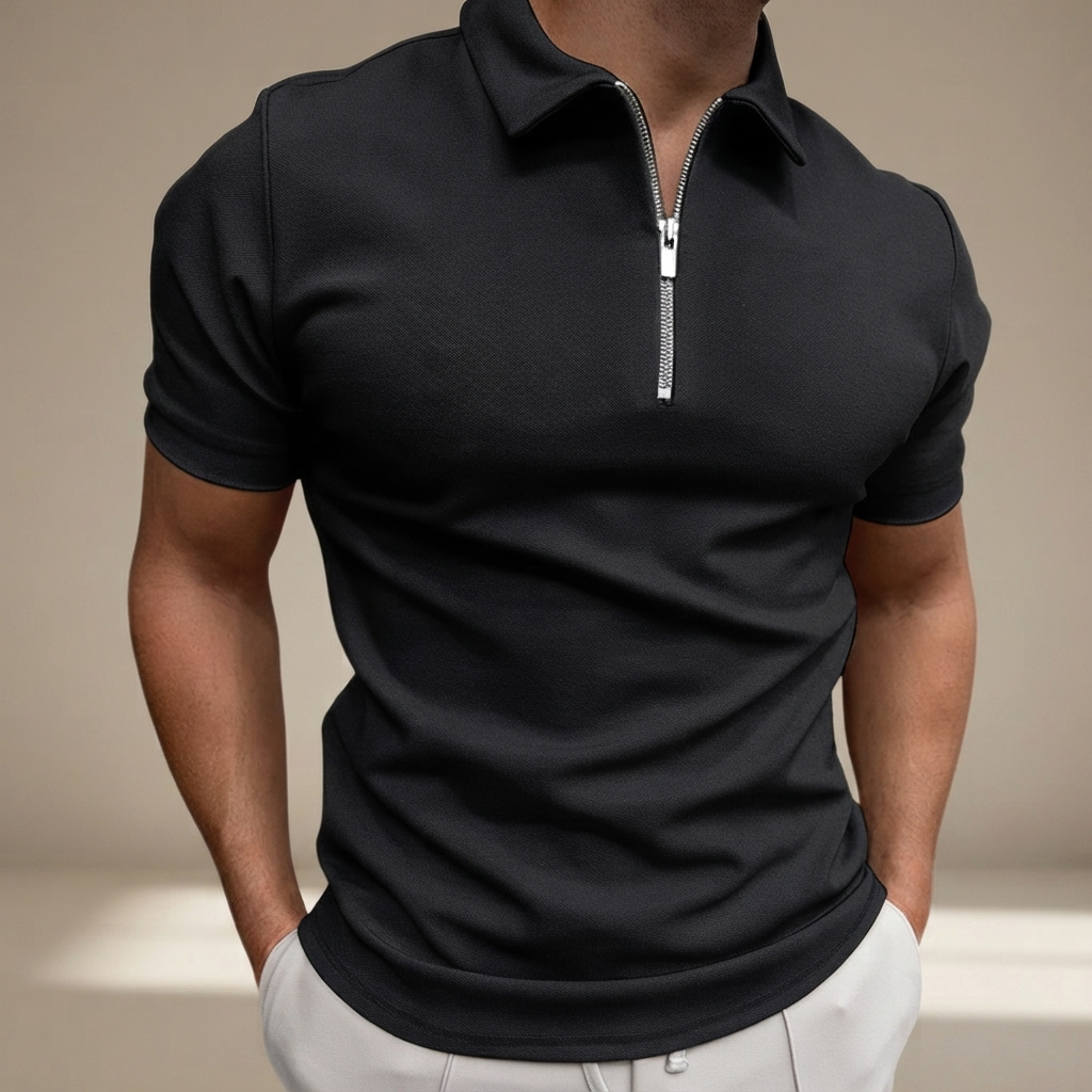 Kesean - Freizeit-Poloshirt mit Halbreißverschluss