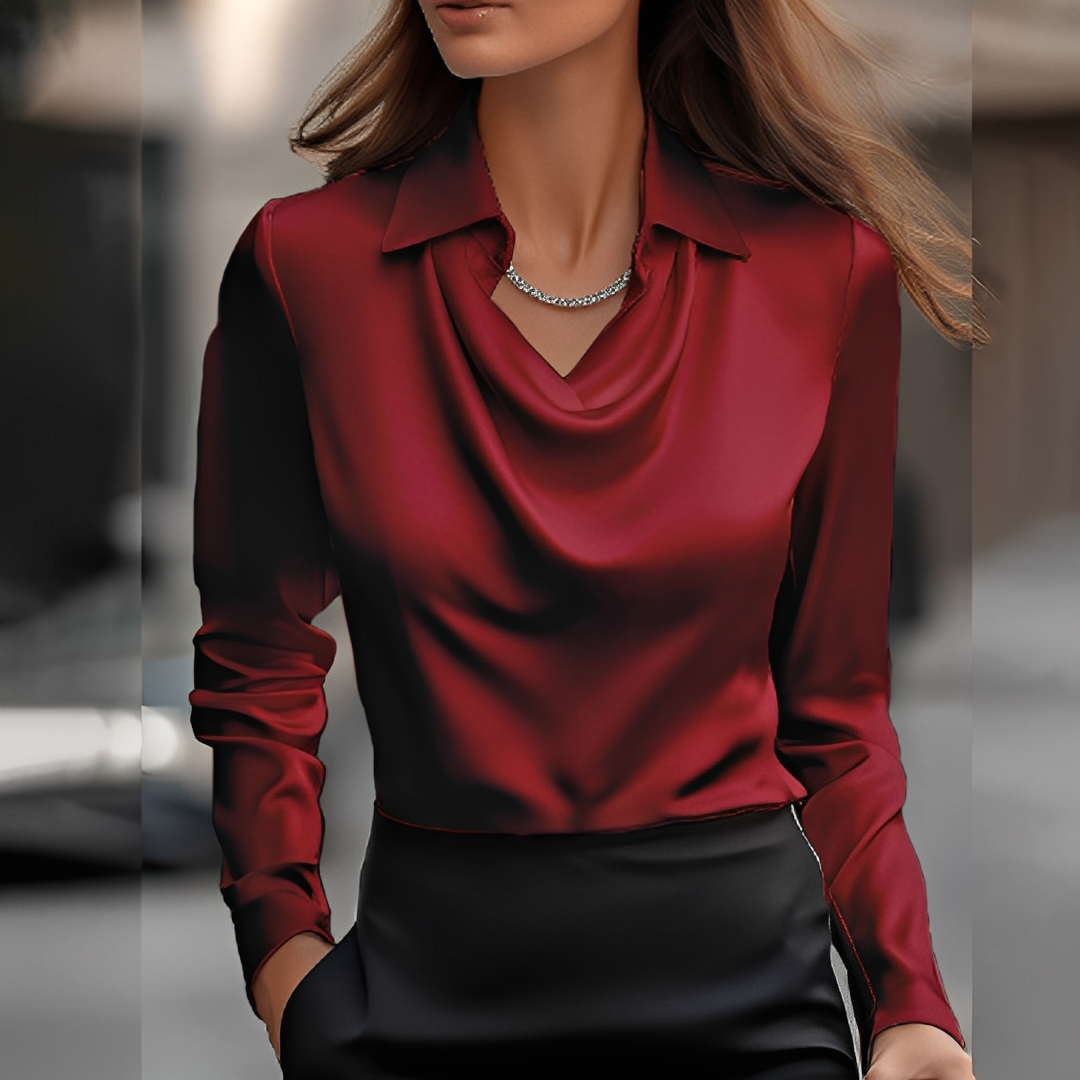 Laurentine - Exklusive Bluse mit langen Ärmeln für Damen