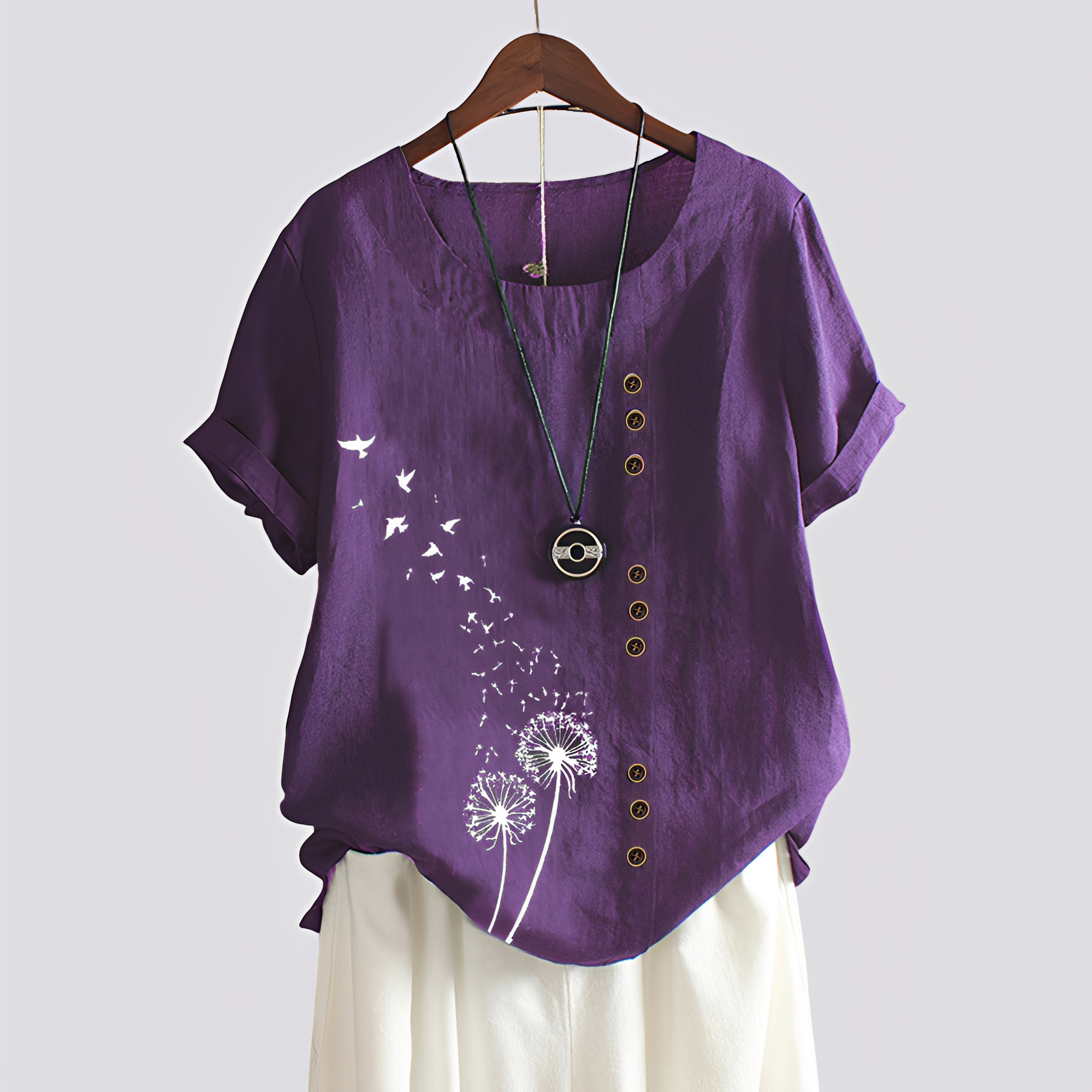Isabelle - Bequemes Damen-Shirt mit kurzen Ärmeln