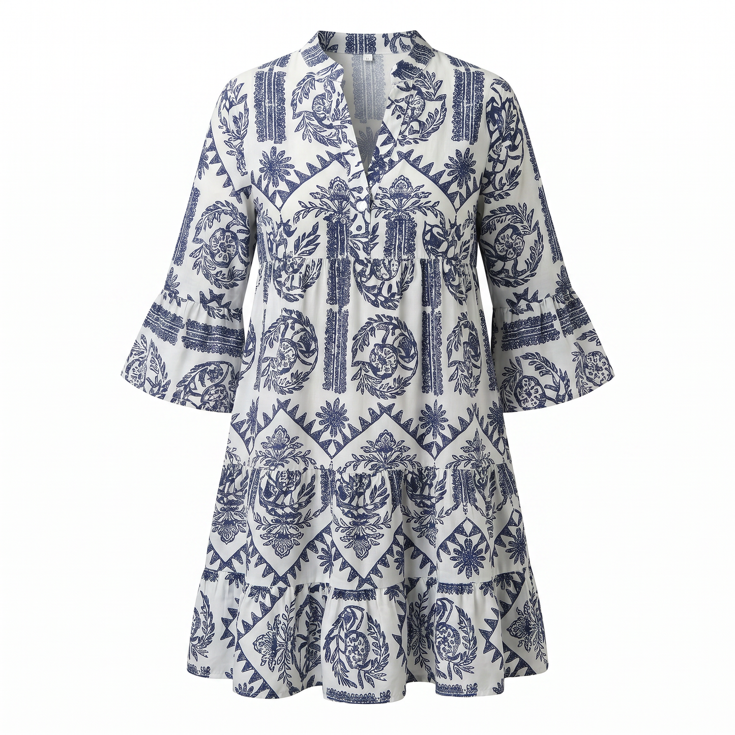 Krisella - Elegantes Midi-Kleid im Boho-Stil
