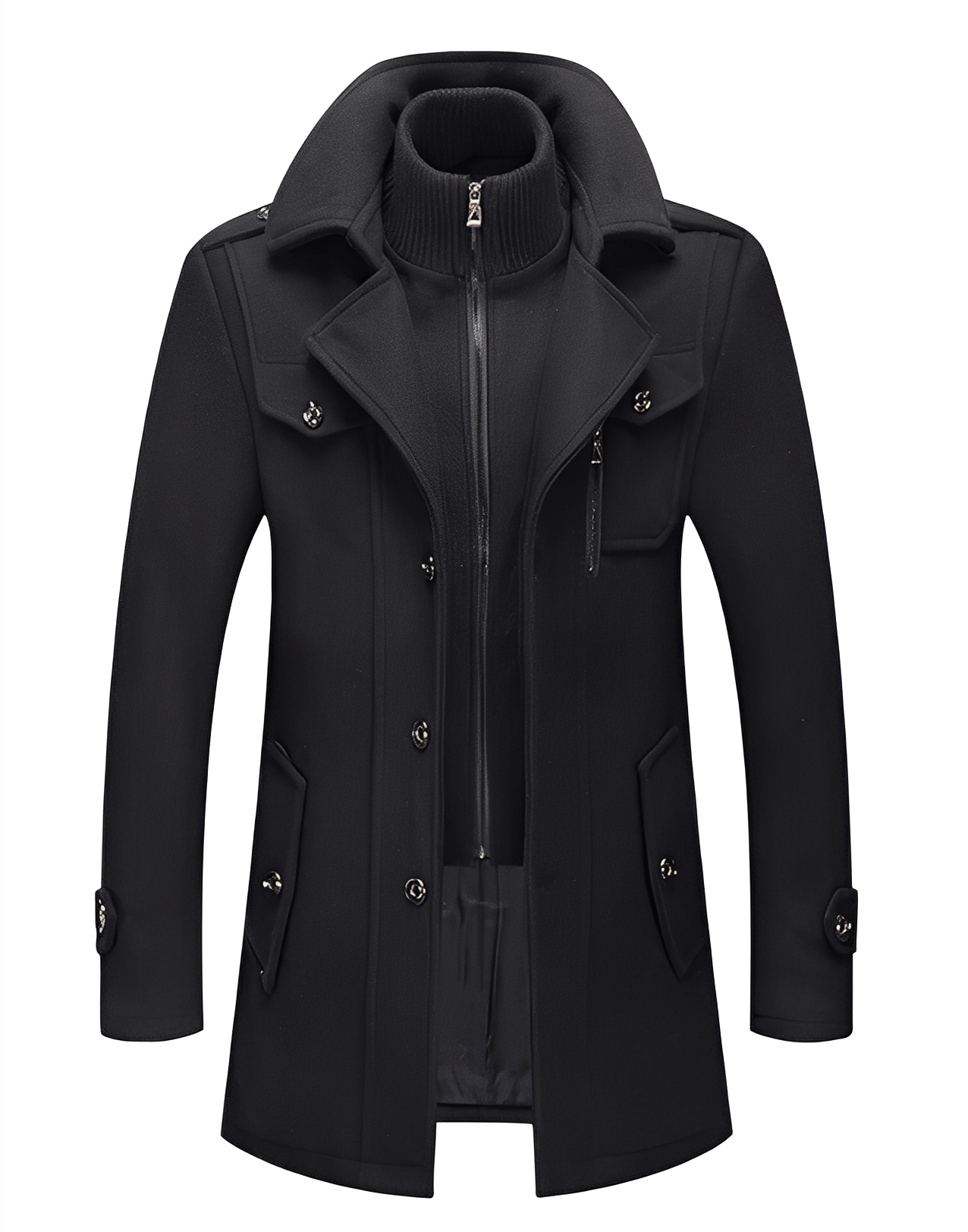 Gareth - Schicker Herren-Trenchcoat mit zwei Schichten