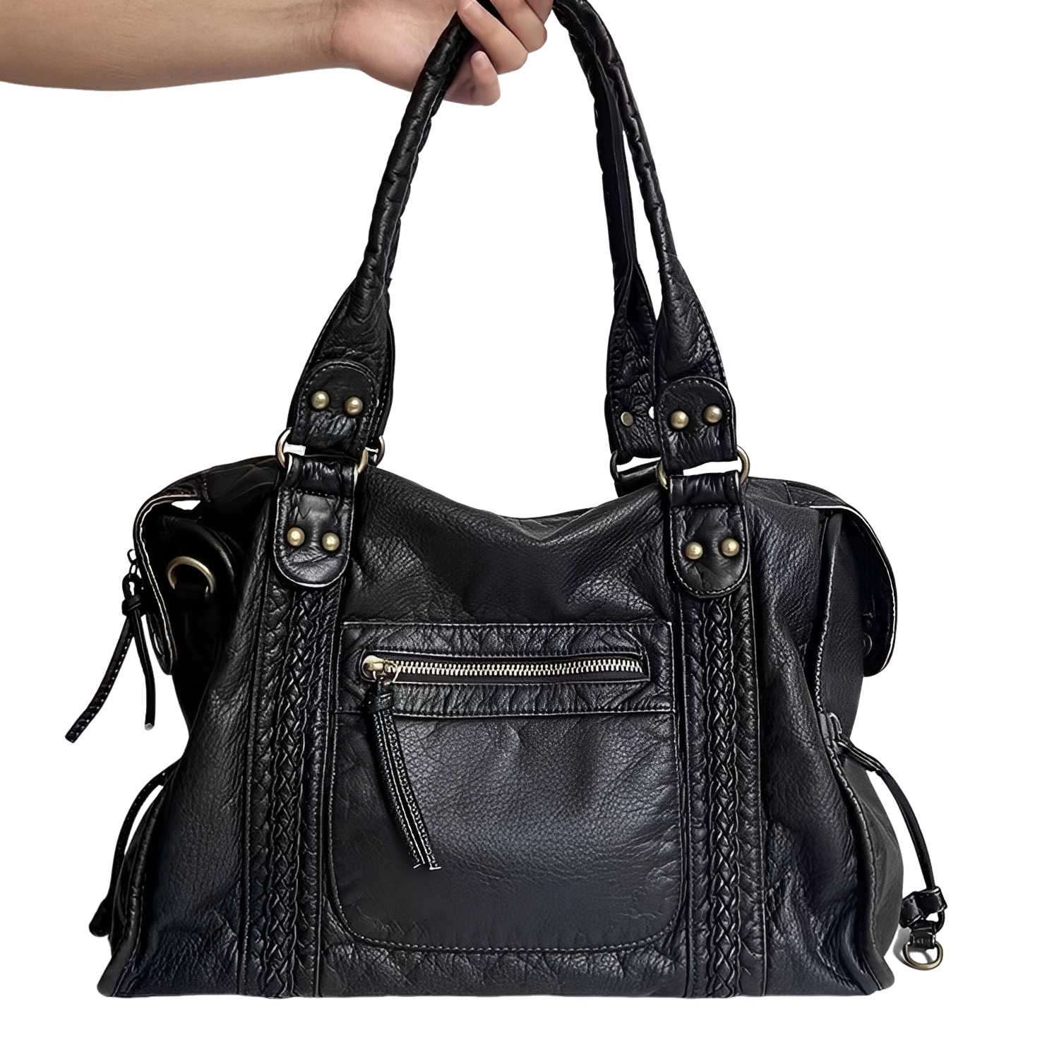 Hollie - Damenhandtasche mit Reißverschluss im entspannten Stil