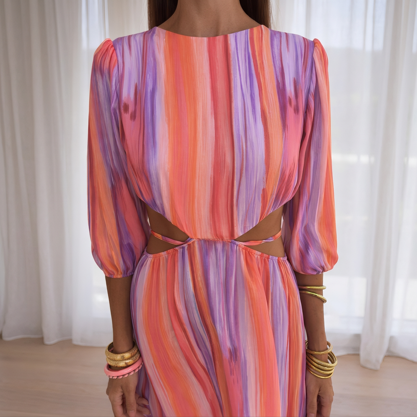 Anja - Elegantes Kleid mit offenem Rücken